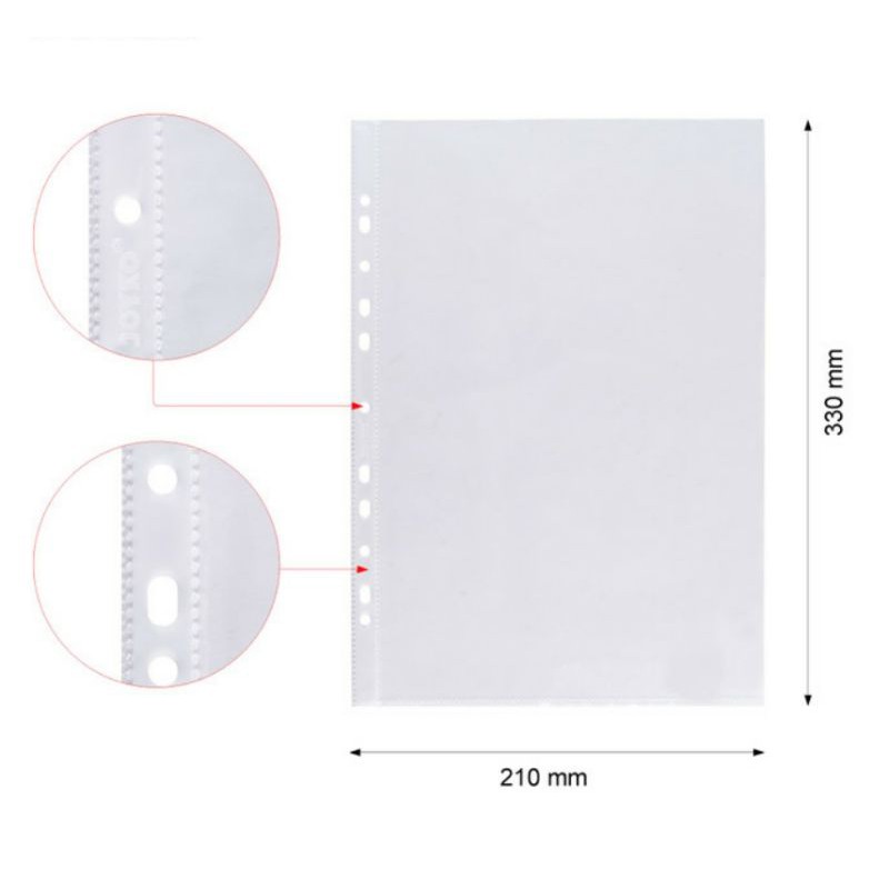 Sheet Protector Plastik Pocket Odrner Folio / A4 Joyko