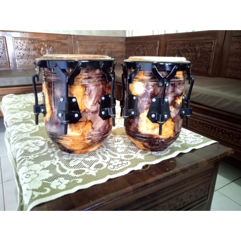 Kendang kempul Ring Cat V6, Kayu Motif Cat