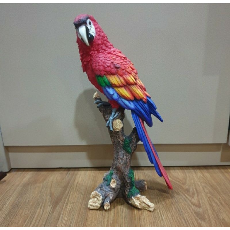 Patung Dekorasi Rumah Figure / Patung Burung Kaka Tua