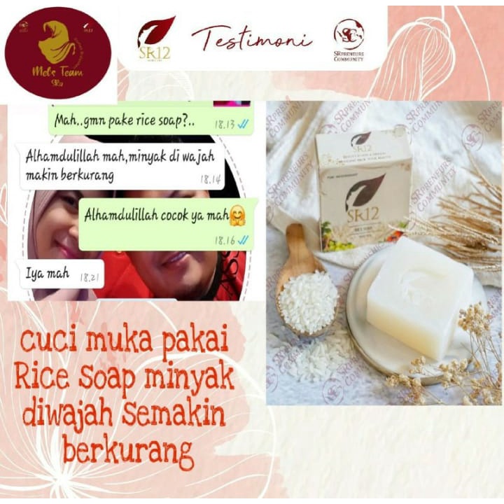 Rice Soap sr12 / Sabun Rice Soap sr12 / Sabun Beras sr12 / Sabun Beras 60gr / Rice Soap Sabun Beras