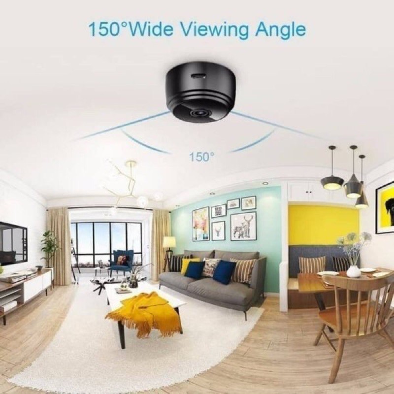 IP Camera A9 Mini Spy WiFi HD 1080P Smart CCTV Wireless Kamera IR Cam - IP KAMERA PENGINTAI MINI