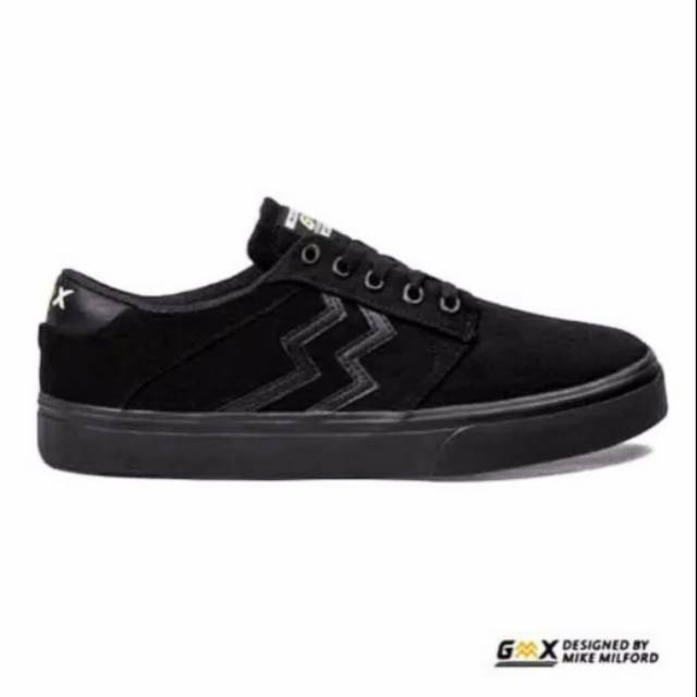 Sepatu Geoff Max GMX X Mike Milford - Gavin All Black STZ|Sepatu pria