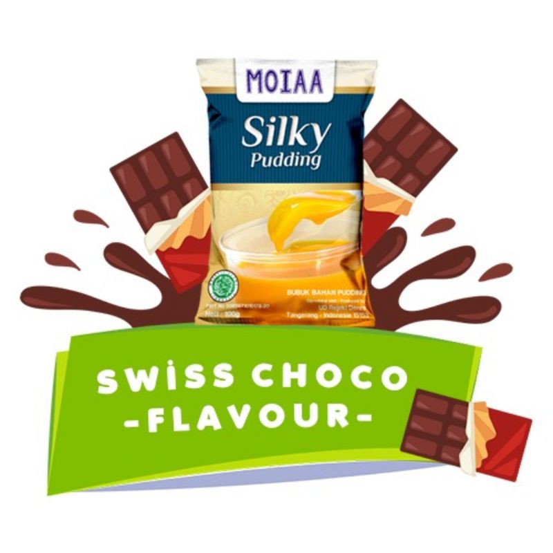 

moiaa silky pudding swiss choco 100 gram