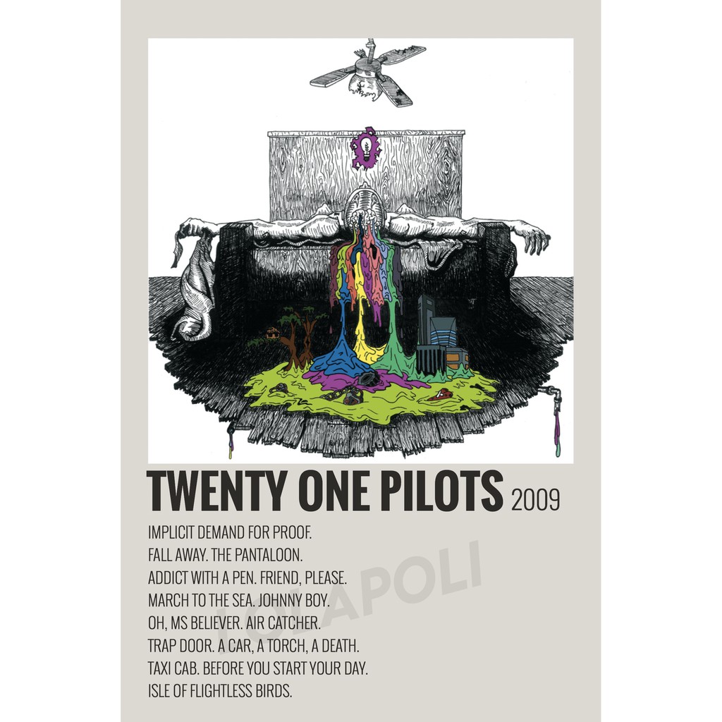 Poster Cover Album Self Titled - Twenty One Pilots