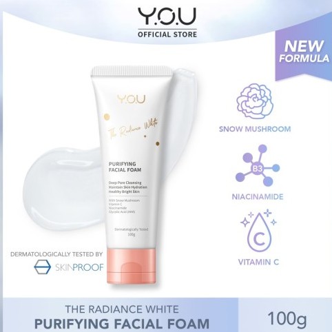 NEW!! Y.O.U The Radiance White Purifying Facial Foam - 100 gr