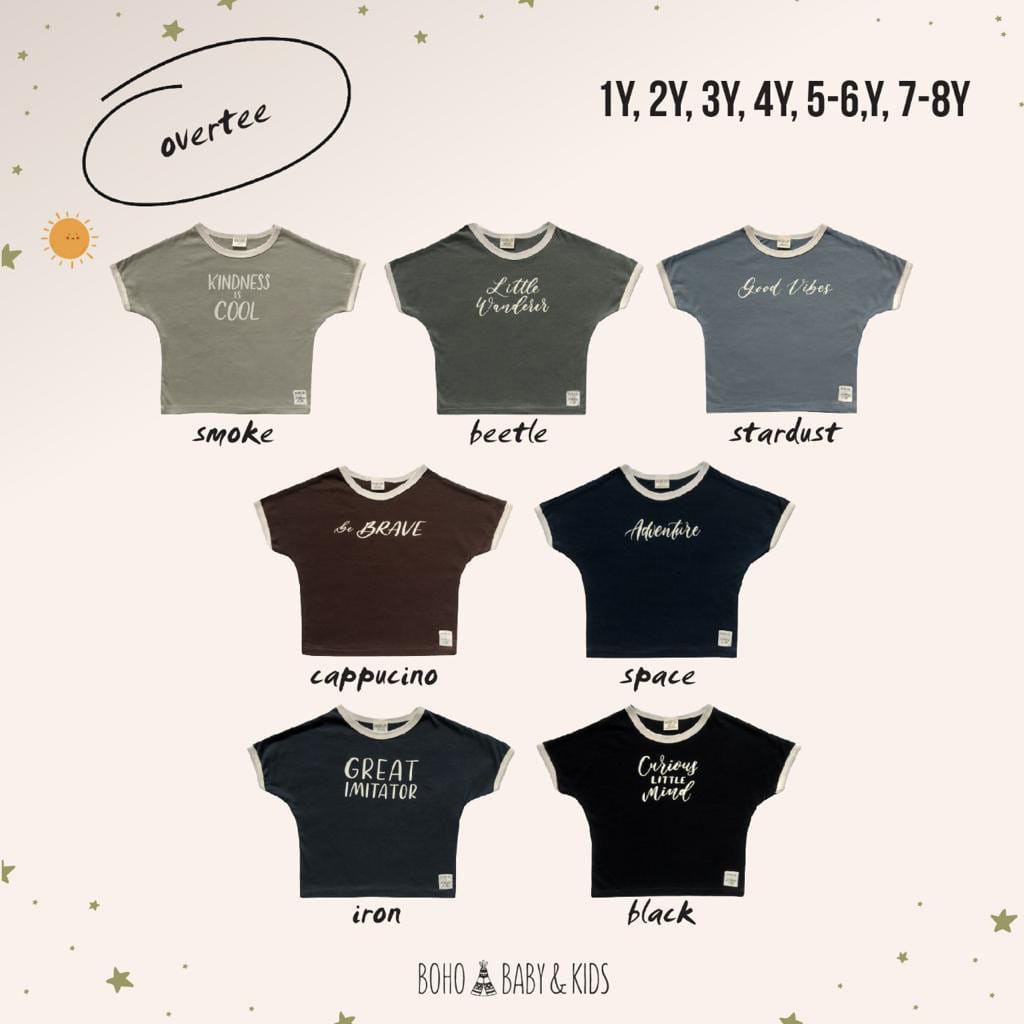 Baju Kaos Bayi Anak BOHOPANNA Overtee Boho X Lettering And Life