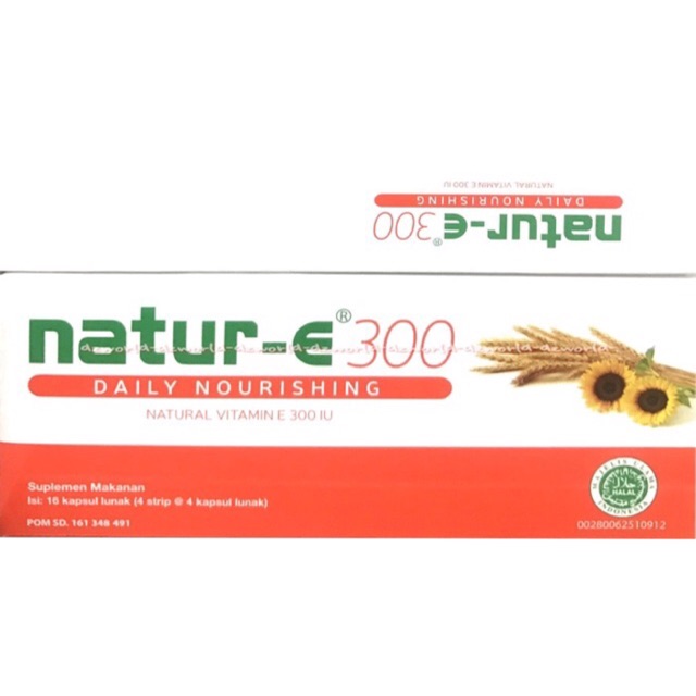 Natur-E 300 IU 32kapsul Daily Nourishing Natural Vitamin E Nature E Orange Memelihara Kesehatan Kulit Vit E 32 Kapsul