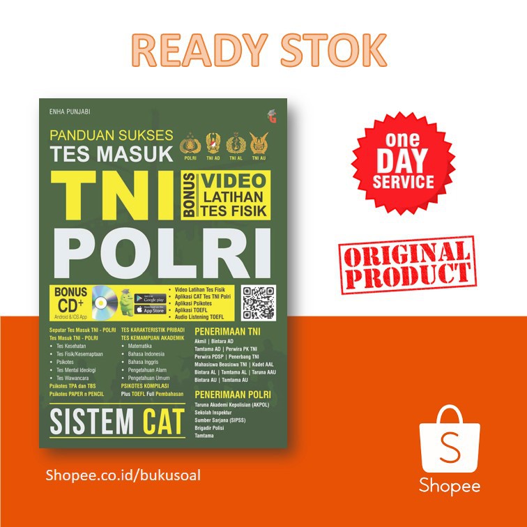 Best Seller Panduan Sukses Tes Masuk Tni Polri Shopee Indonesia