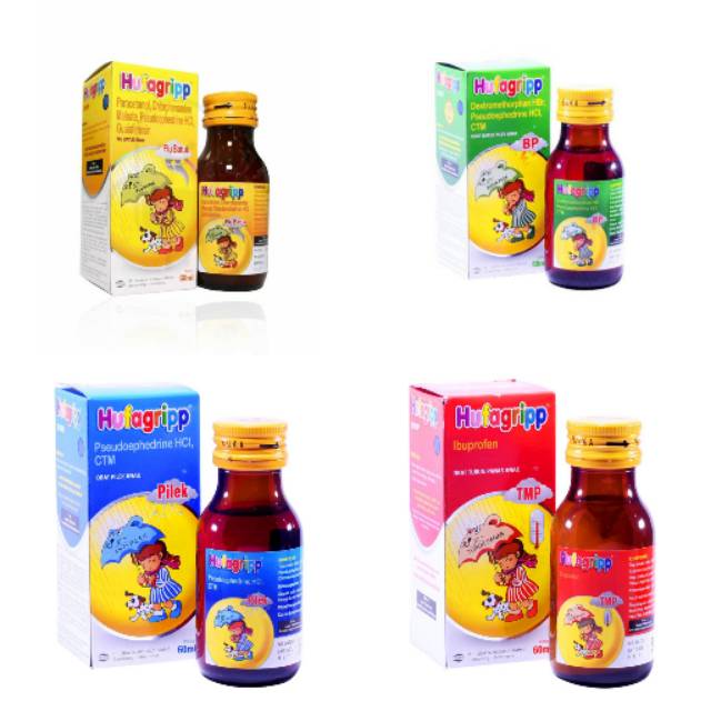 Hufagripp syrup 60ml Batuk Pilek,Flu Batuk,Pilek,Tmp(turun panas)