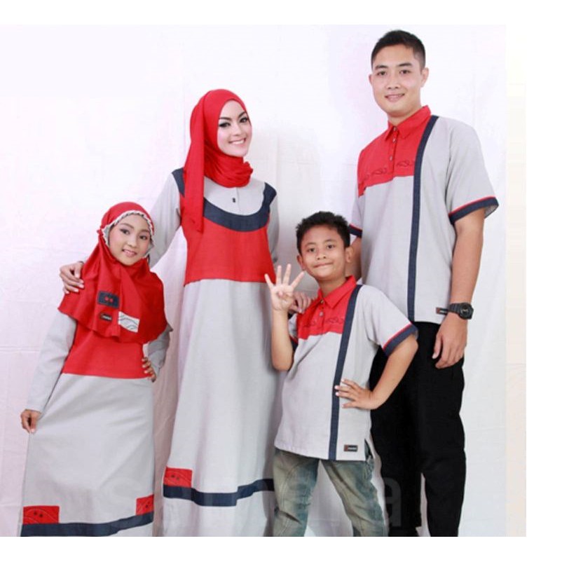 SR C02 Seragam Keluarga  Sarimbit Muslim Baju  Baru Gamis 