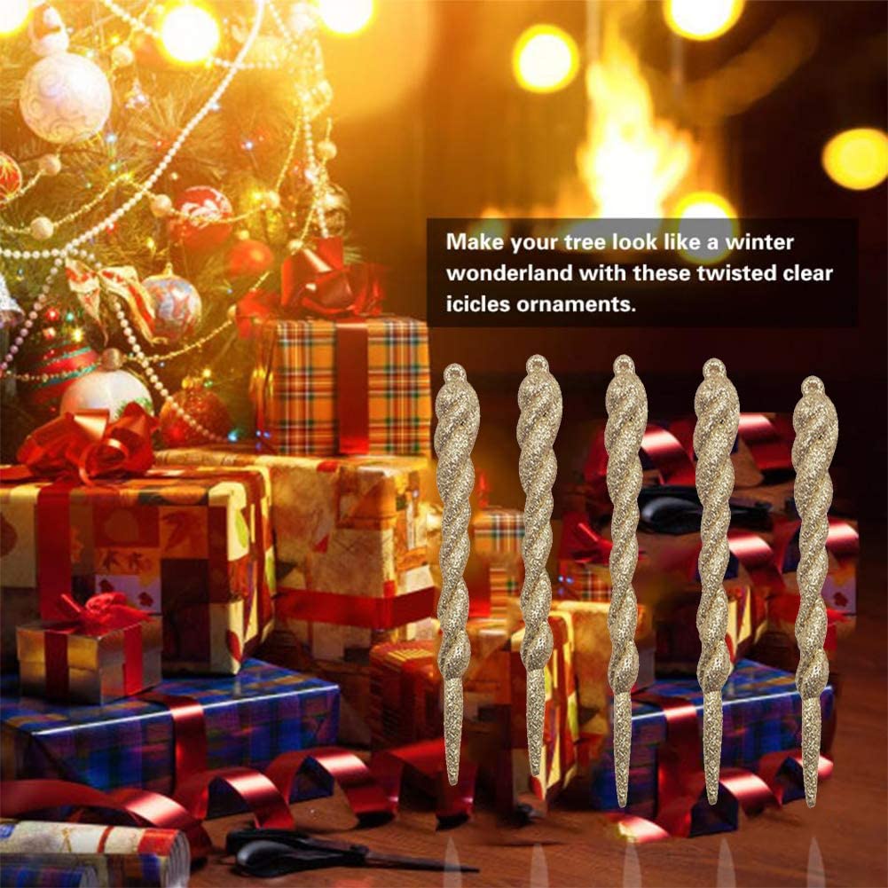 [Christmas Products]12pcs 13cm Christmas Simulation Icicle Ornaments