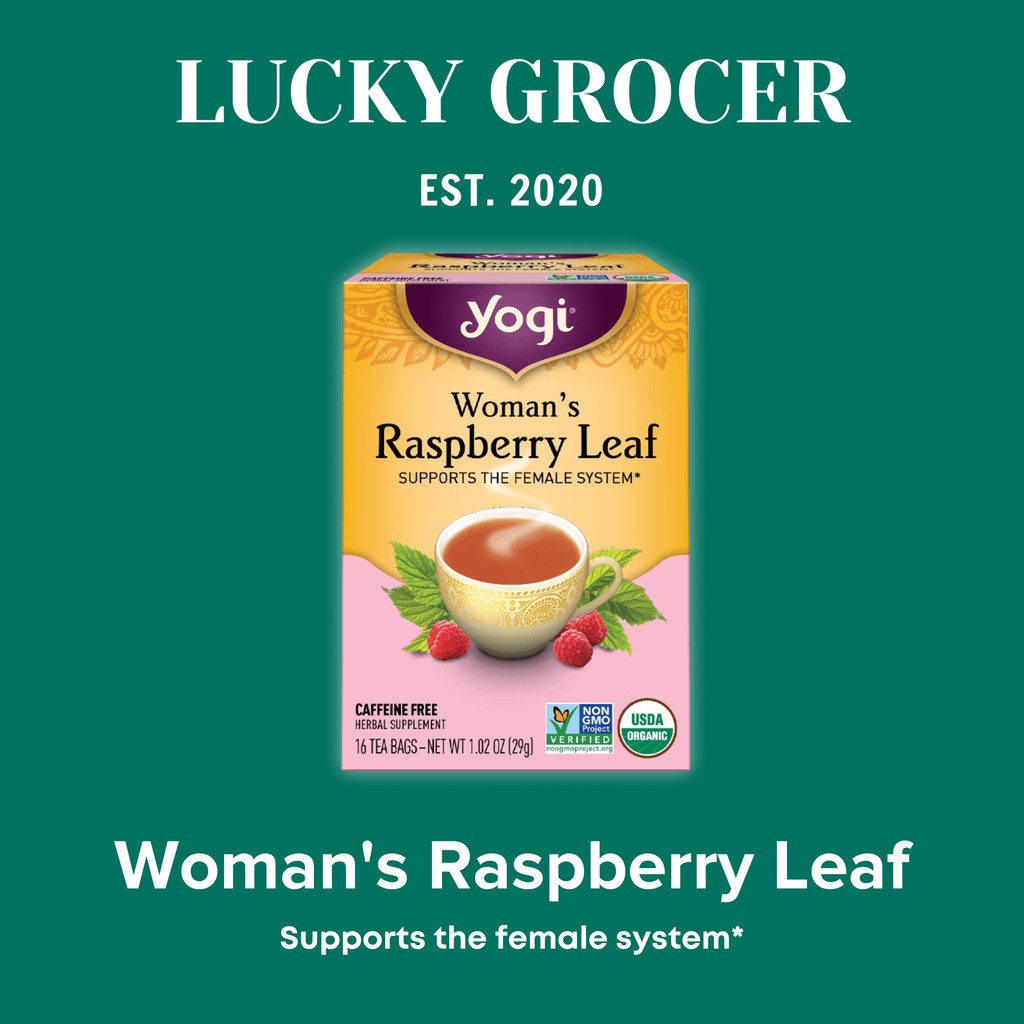 

Yogi Tea Woman's Raspberry Leaf Tea Teh Organik Sehat Mendukung Sistem Kewanitaan Caffeine Free