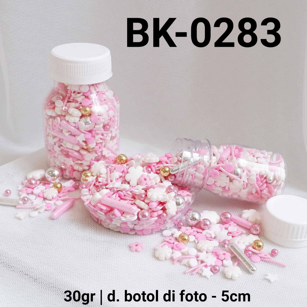 

BK-0283 Sprinkles sprinkle springkel 30gr bunga putih pink yamama baking grosir murah sprinkles cake dekorasi mutiara trimit decoration story sprinklestory sprinklesstory sprinkle story yamama baking