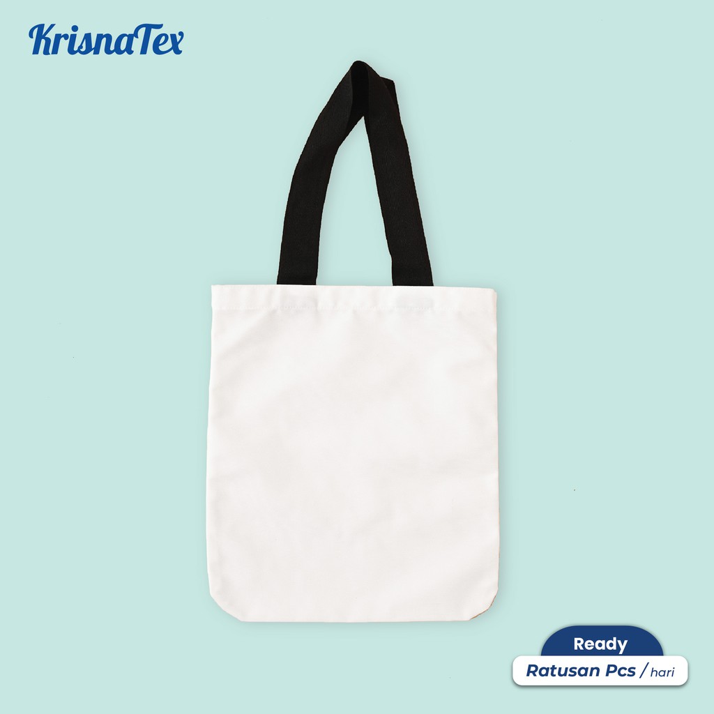 Tote Bag Kanvas Polyester PREMIUM Polos - Tas Belanja Canvas Print Shopping Totebag