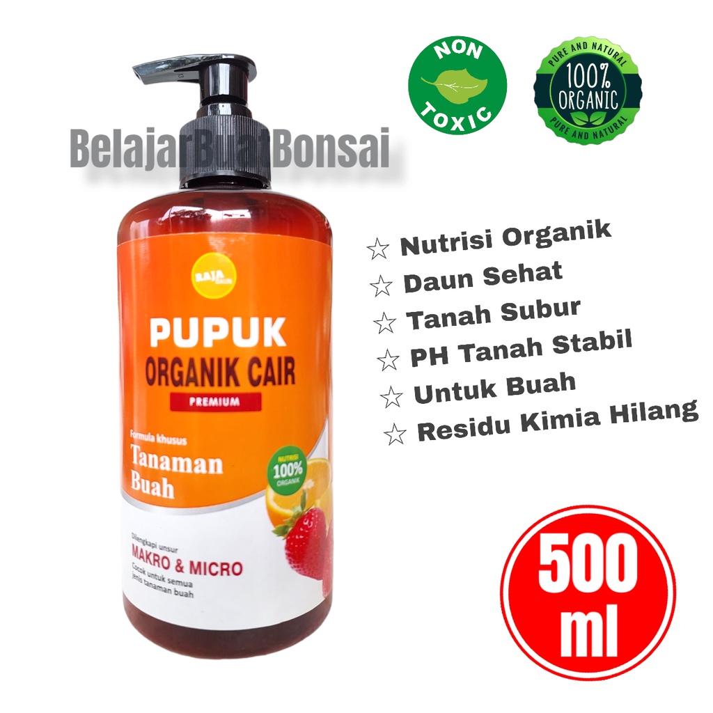 Pupuk Organik Cair Untuk Daun Tanah Dan Pembuahan 500ml