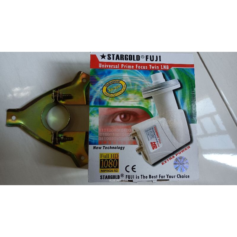 Lnb Ku Band StarGold SG 920 Dual Out Prime Fokus Extra Power