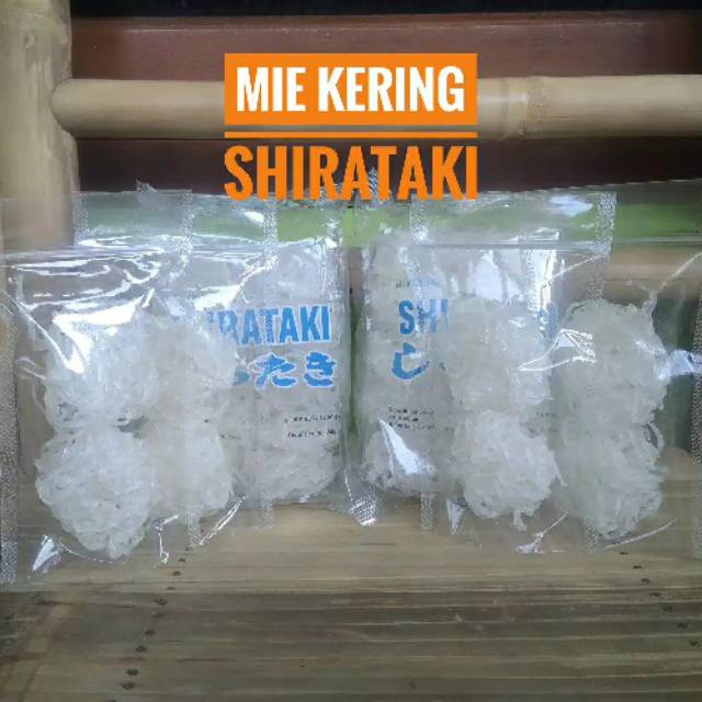 

Mie shirataki kering