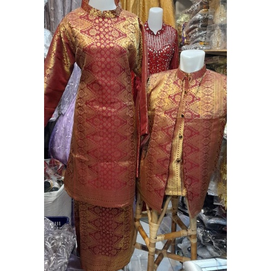 Jual Baju Pengantin Palembang Songket Mesin | Shopee Indonesia