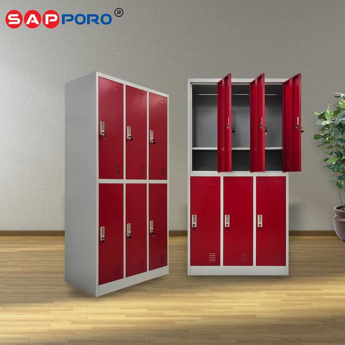 

Filling Cabinet Sapporo Essen 6 - Loker Besi 6 Pintu | Steel Locker 6 Doors