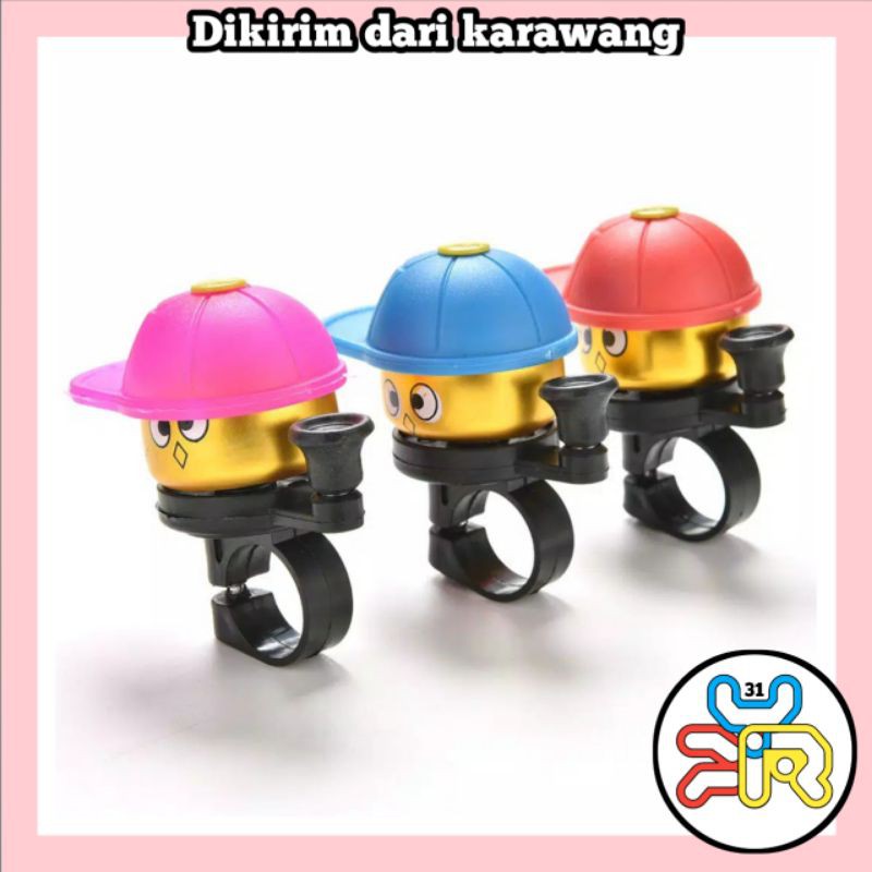 Bell Sepeda anak unik Bell Sepeda bentuk topi