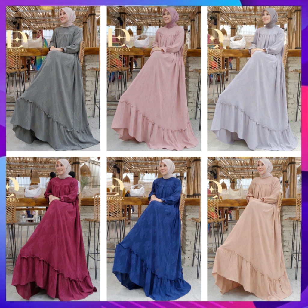 Ready Miema Dress Series 2 Original By D'lovera Gamis Abaya Ori By Dhilovera Baju Wanita Baju Muslim