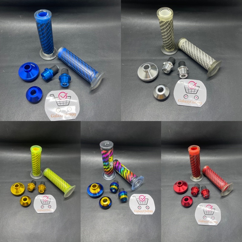 Paket Variasi 3 item - Handgrip Karbon + Jalu Stang Matic + Gearbox Full CNC Honda Matic