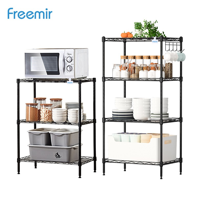 freemir Rak Penyimpanan Susun Besi Tingkat Storage Rack 