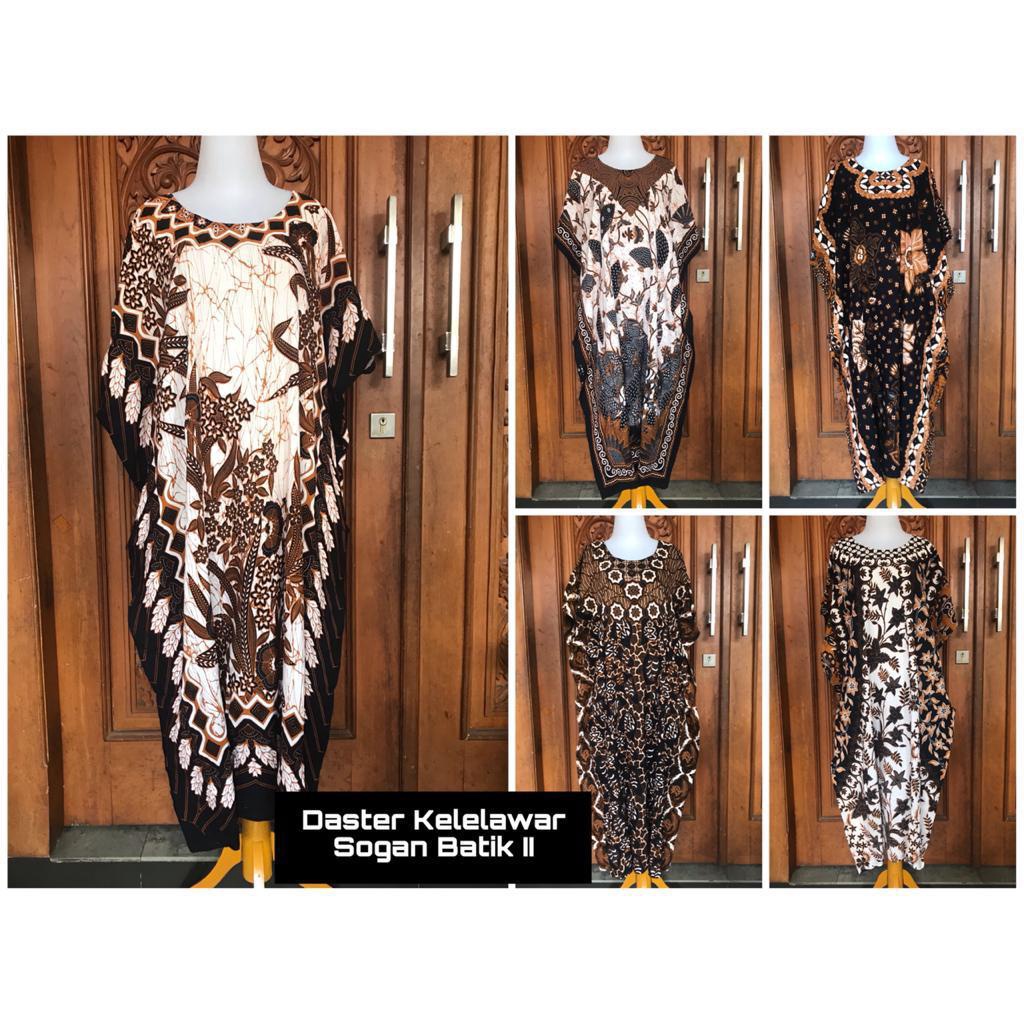 Daster Jumbo Kelelawar Kalong Lowo Batik Radian Solo Bahan Rayon Premium-SOGAN BATIK II