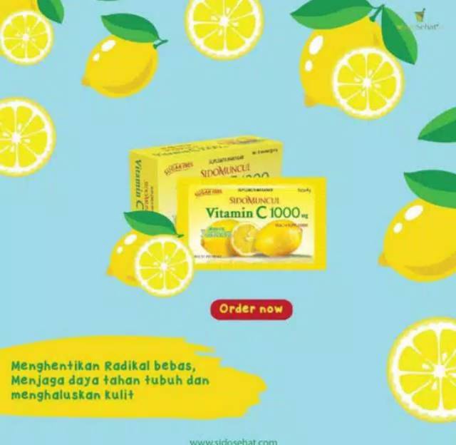 VITAMIN C 1000 SIDOMUNCUL 1 BOX ISI 6 SASET