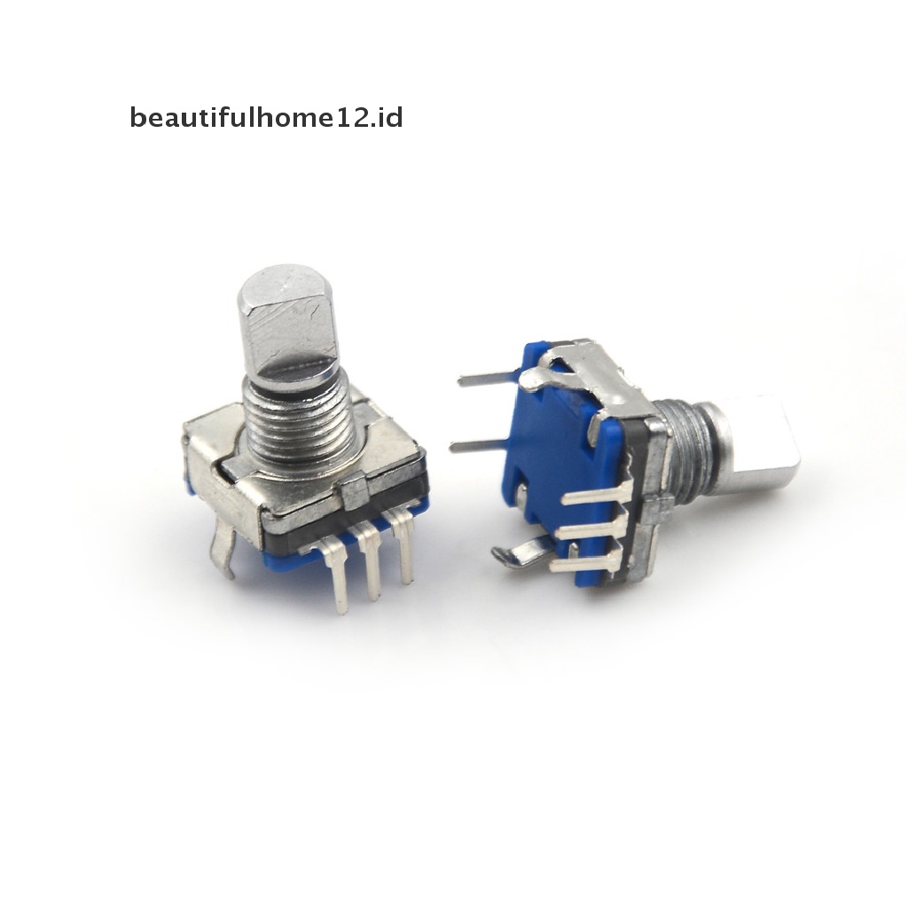 【beautifulhome12.id】 New 5Pcs Rotary Encoder Push Button Switch Keyswitch Electronic Components 12mm .