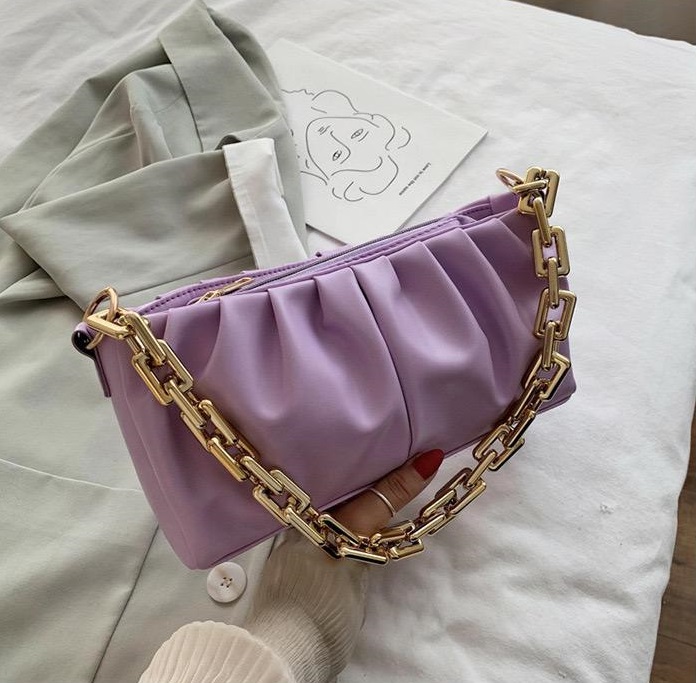 KFS KE0635 TAS PESTA SLINGBAG WANITA LILAC KERUT RUFFLE  IMPORT 3325 CR7325 BQ3016 EL5063