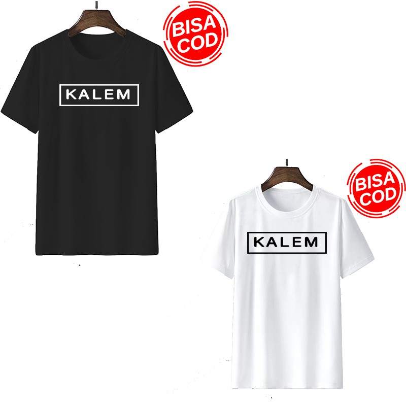 Kaos pria || kaos distro pria motip LOGO KALEM || Kaos pria sablon digital Berkualitas Unisex MS0998