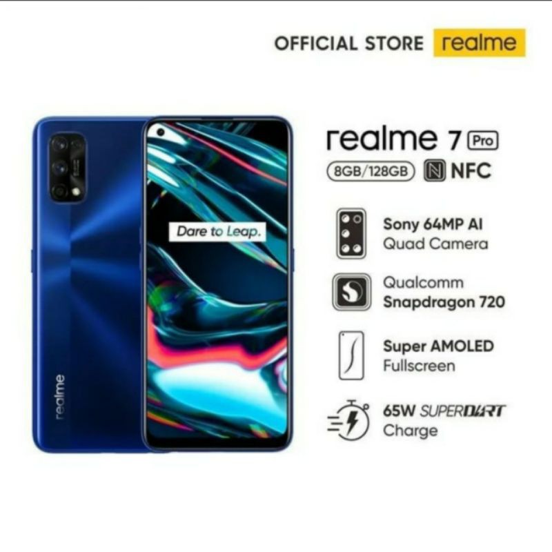 REALME 7 PRO RAM 8/128 GB GARANSI RESMI REALME INDONESIA