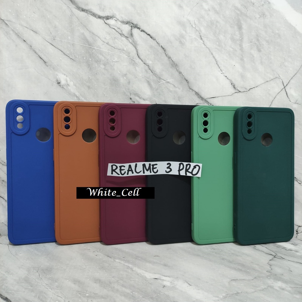 SoftCase ProCamera Silicon Matte Case Realme 3 Pro White_Cell