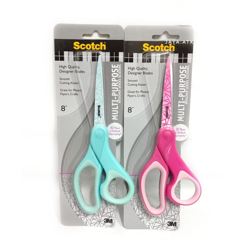 GUNTING KERTAS SERBAGUNA 3M SCOTCH 8 IN 1428-PA WARNA LUCU SCISSORS MULTI PURPOSE 20 CM BESAR