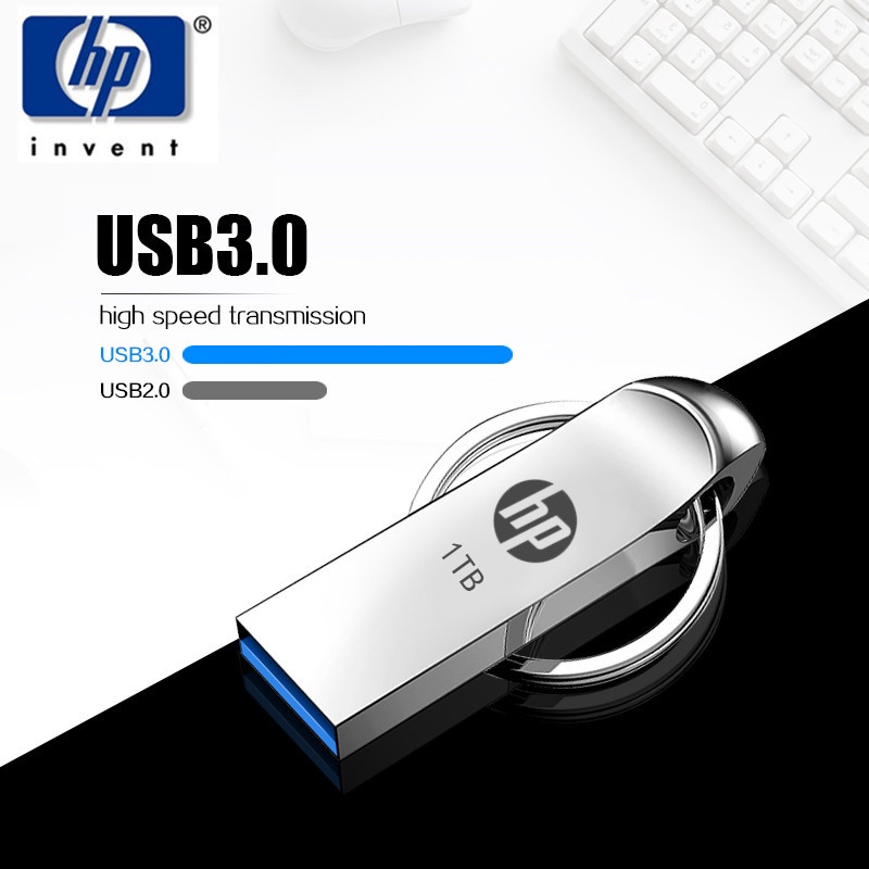 Hp Flash Disk USB 3.0 1TB Bahan Metal Anti Air Untuk PC