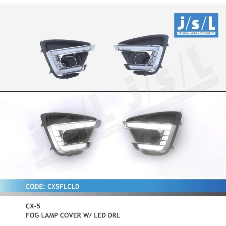 JSL DRL LED Mazda CX5 Fog Lamp Cover DRL