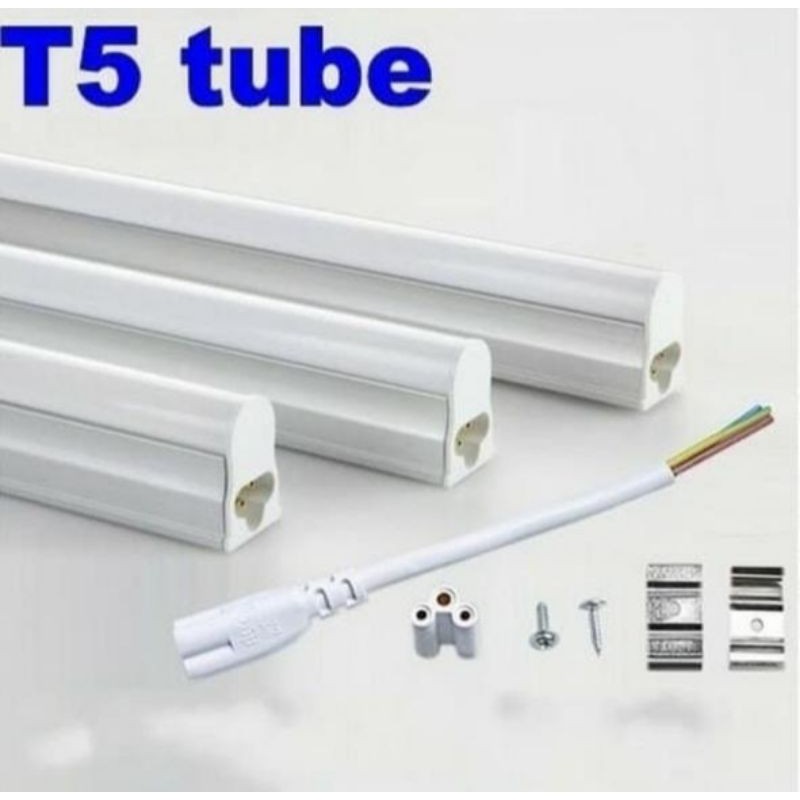 T5 Led Tube Set Lampu 10 Watt 10W 60 CM Putih WarmWhite