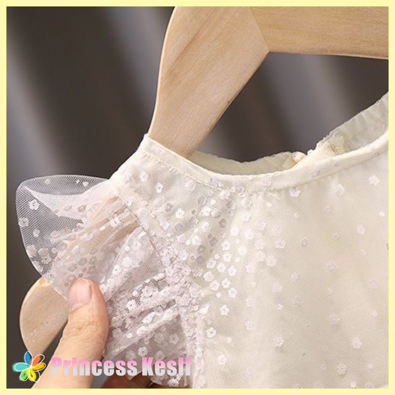[PRINCESS KESLI] 0-7 Tahun Dress Butterfly Corak Bunga Flowers Anak Perempuan Gaun Pesta Princess Kupu-Kupu Rok Tutu Bayi Kids