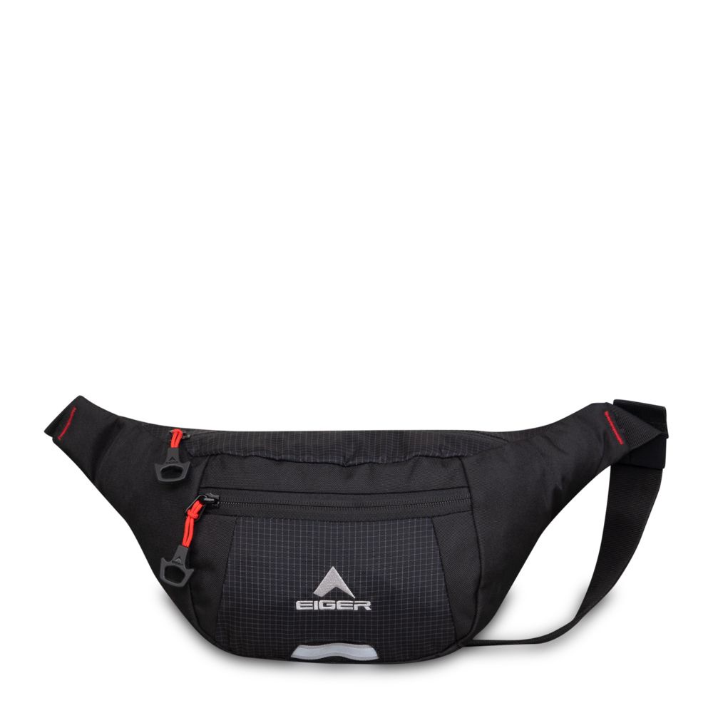 Eiger002 Waistbag Gradient L 1F 3L, Black 5413 | Tas Pria
