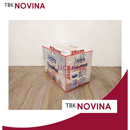 [500 PCS] Thinwall 500ml Kotak Per DUS Rectangle Food Container Kotak Makan Plastik Murah