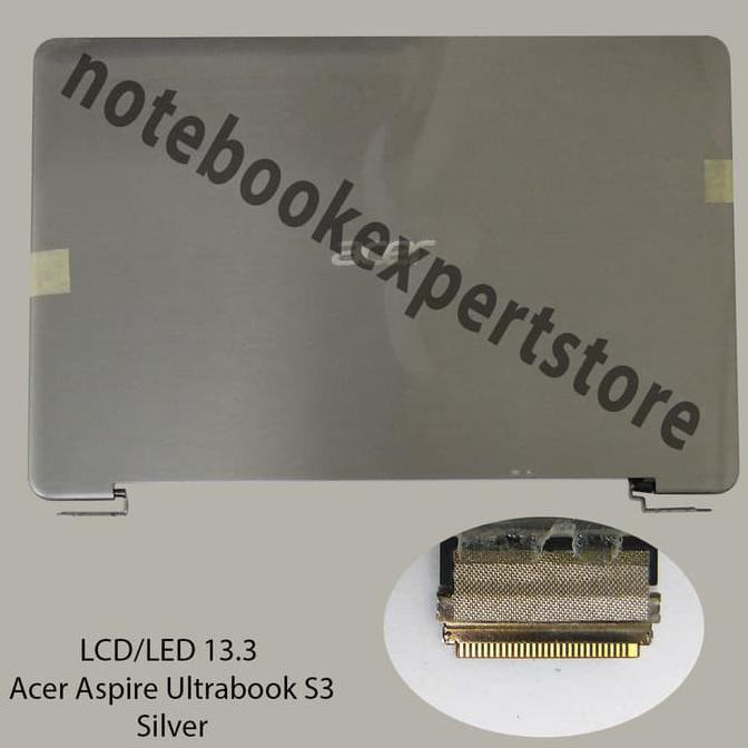 Mantap Lcd/Led 13.3 Acer Aspire Ultrabook S3 - Silver Diskon