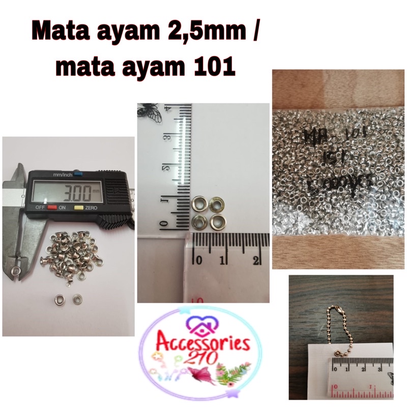 Mata ayam eyelet 2,5mm / mata ayam 101 / 5000pcs