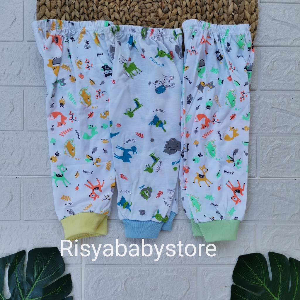 Celana panjang bayi baru lahir new born bahan katun | Risya collection