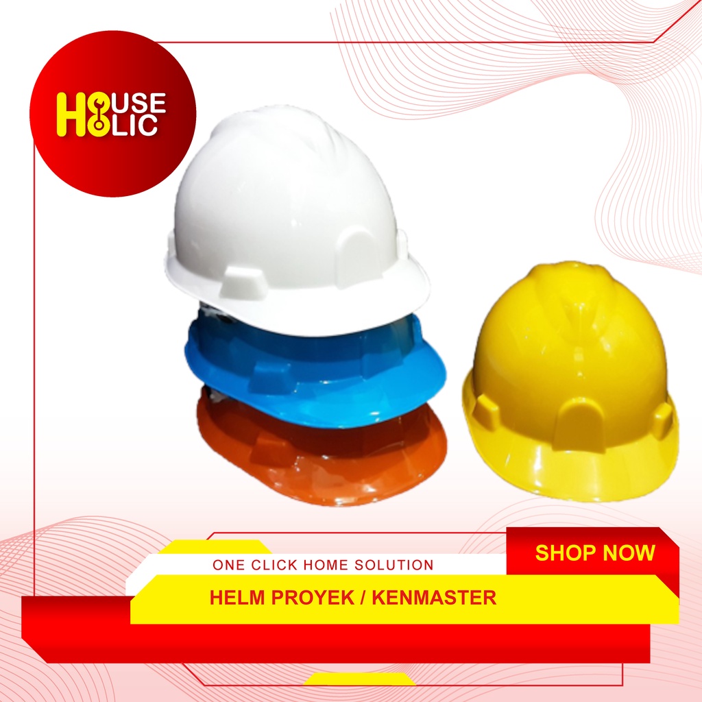 Helm Proyek / Safety Helmet / Pelindung Kepala Helm Kerja Kenmaster