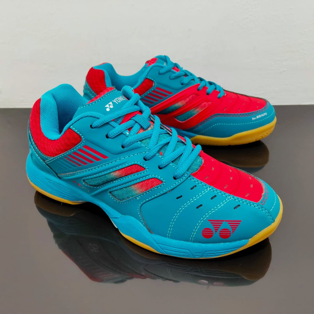  Sepatu Badminton YONEX ALL ENGLAND 05  Blue Bright Red 