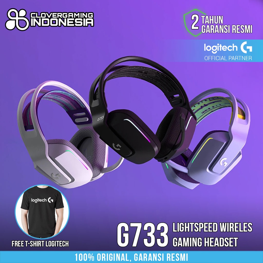Logitech G733 Lightspeed RGB - Wireless Gaming Headset