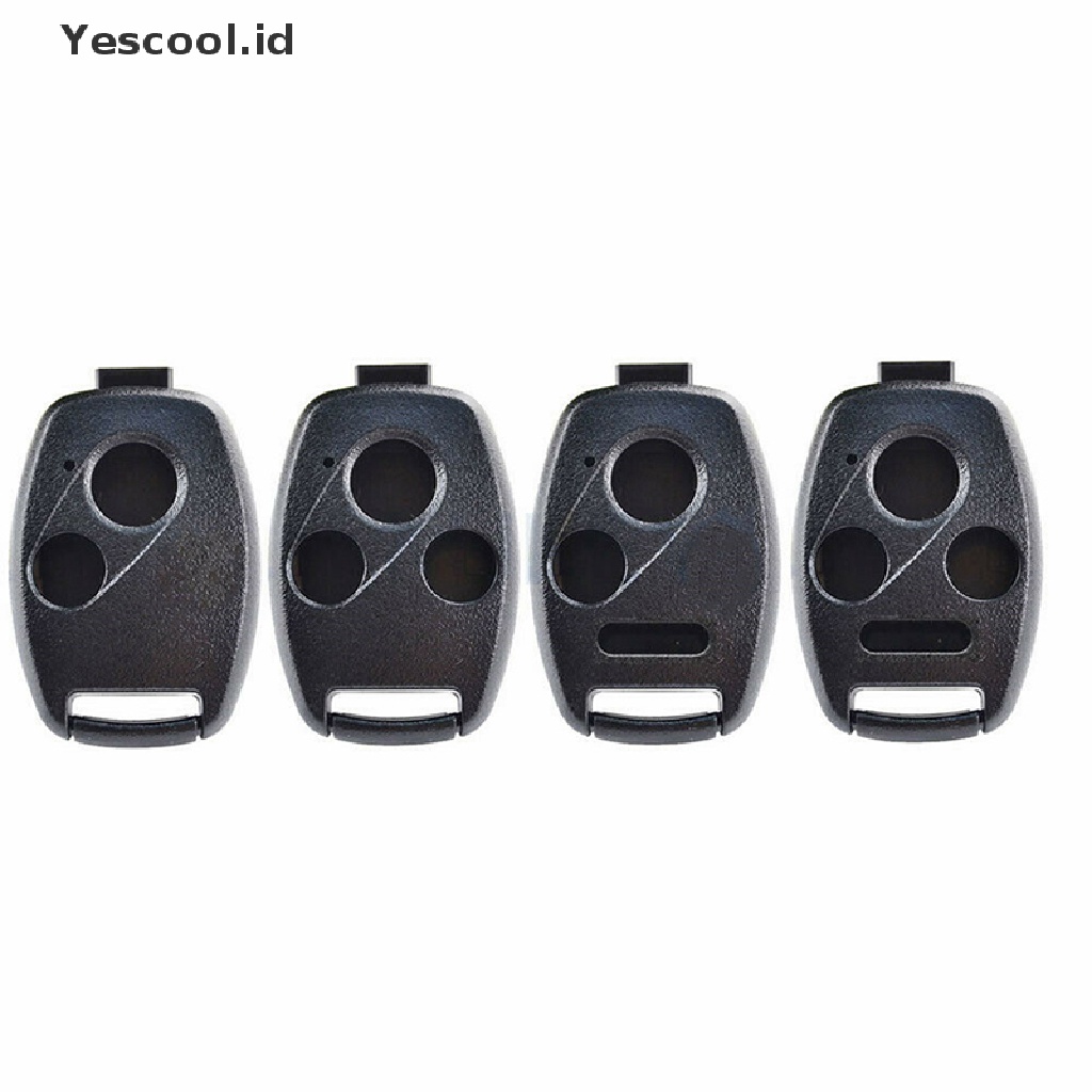 Rumah / Casing Kunci Remote Mobil 2 / 3 / 4 Tombol Plastik Warna Hitam Untuk Accord Civic