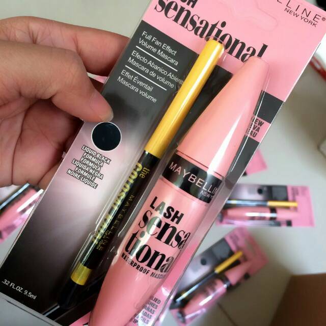 Jual Mascara maybelline 2in1 (mascara dan eyeliner) Shopee Indonesia