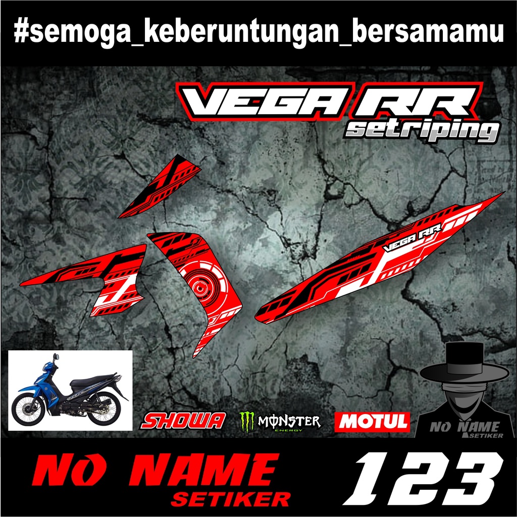 Sticker Striping List Variasi (123) Vega RR - Striping Motor Vega RR